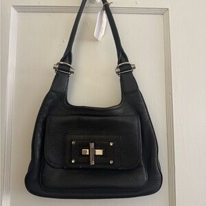 Banana Republic Black Leather Shoulder Bag